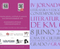 IV Jornadas “Literatura y edición contemporánea. Literatura de Km. 0″